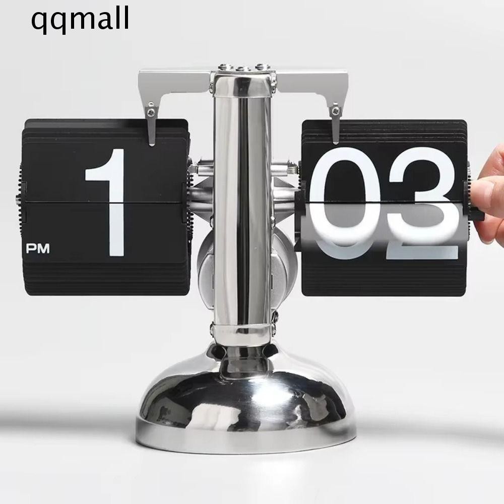 QQMALL Digital Auto Flip Clock, Page Turning Automatically Internal