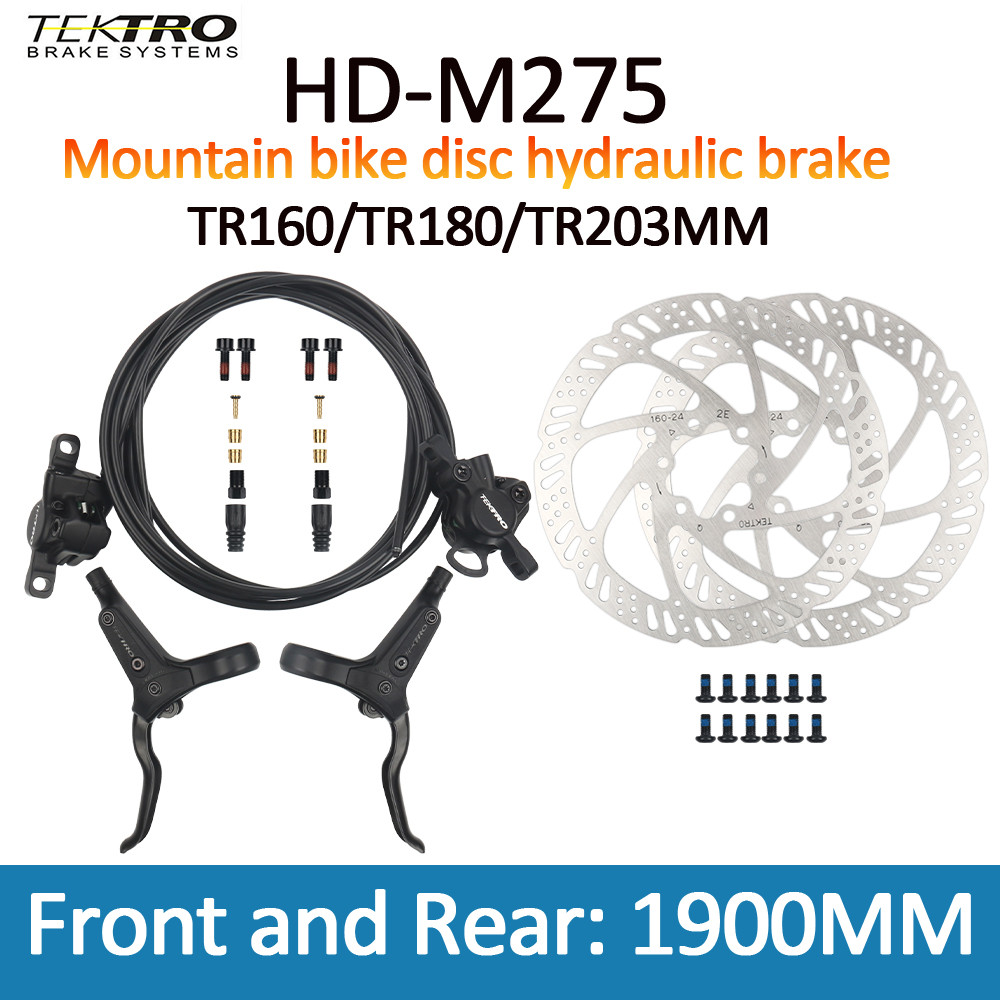 TEKTRO HD M275 Mountain Bike Hydraulic Disc Brake and Rotor TR160/TR180
