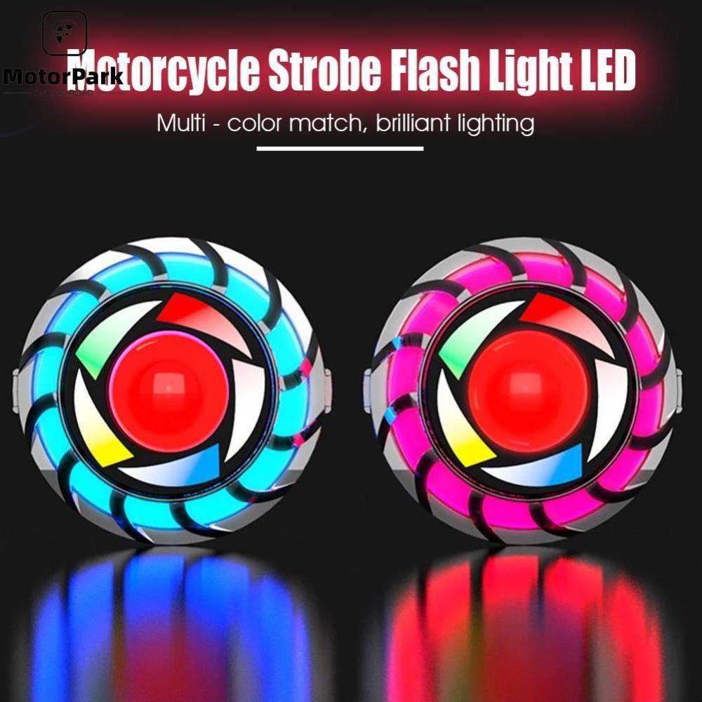 Universal 12V Motorcycle Lights Strobe Flash Light LED Motorbike Brake ...