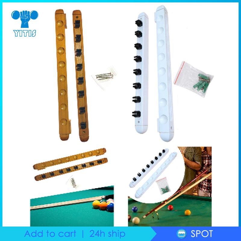 [Yitis] Snooker Pool Cue Rack Billiard Pool Cue Holder for Billiards ...