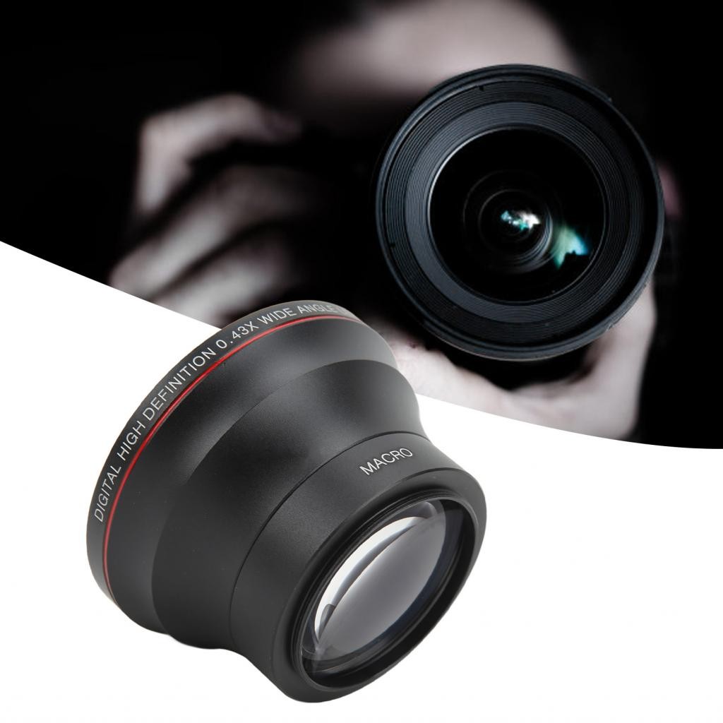 Rubikcube 52mm 0.43X Magnification Wide Angle Lens Camera for Landscape ...