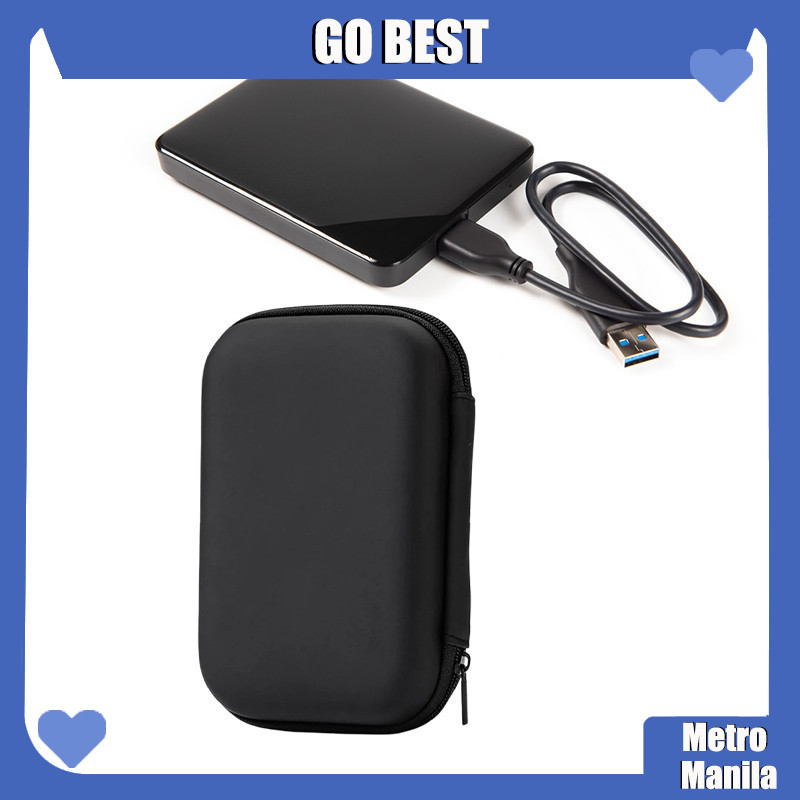 Portable Hard Disk Drive Shockproof Zipper Case Cable Storage Bag ...