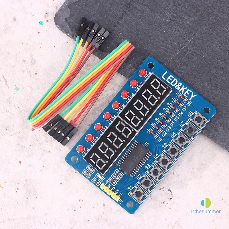 ITHT> TM1638 Module Key Display 8-Bit Digital LED Display 8-Bit Digital ...