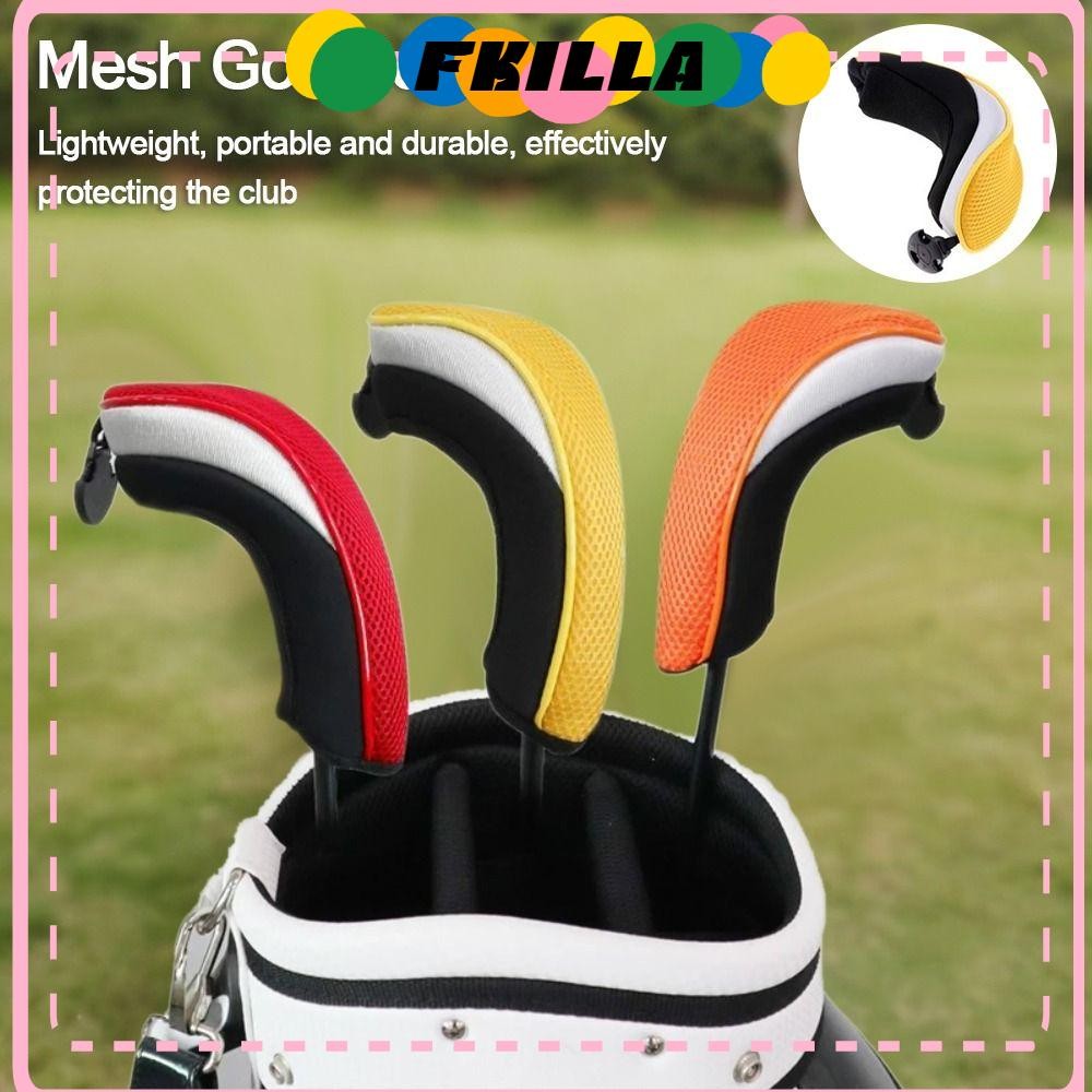 FKI Driver Protector, 7colors Woods Cover Mesh Golf Headcover, Long ...