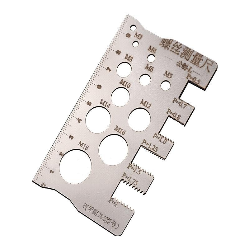 # JTPH # Screw Thread Pitch Gauge Ruler Measuring Tool Bolt Nut Metric ...