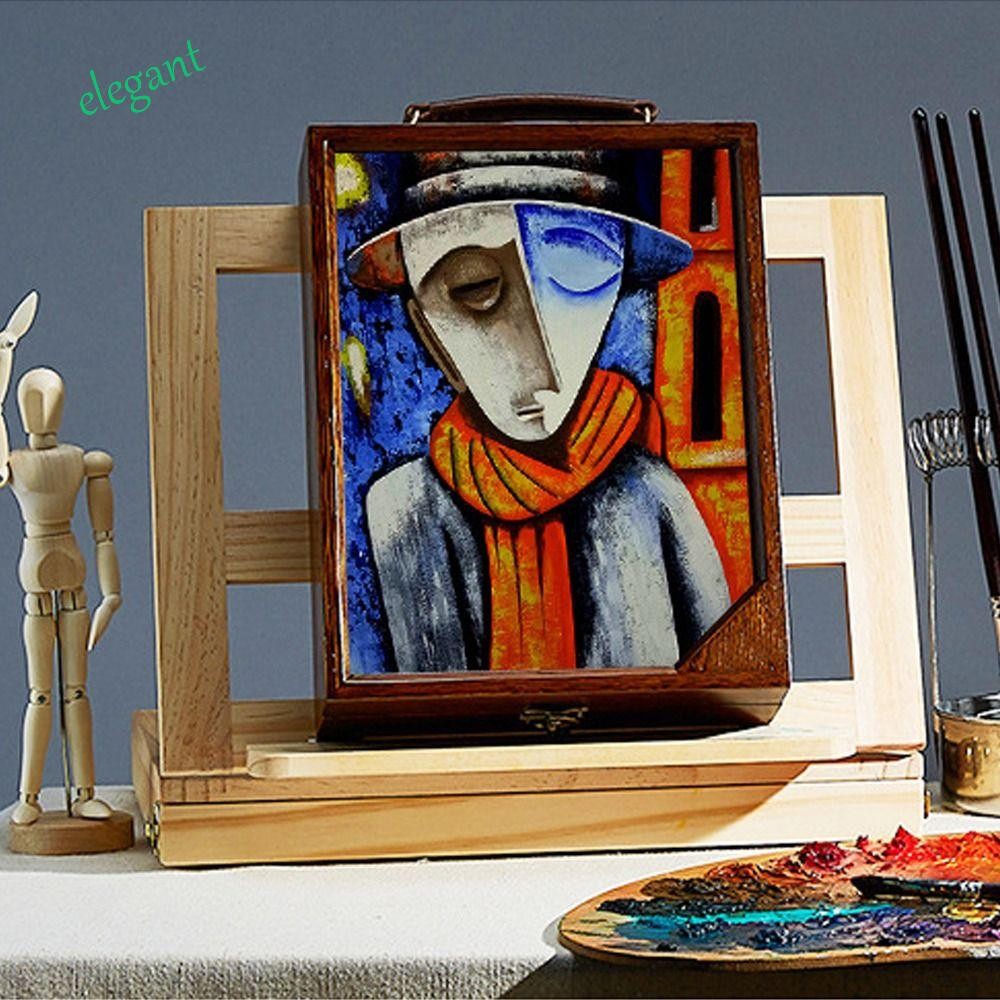 ELEGANT Portable Wooden Table Easel, Beech Wood Multifunction Art ...