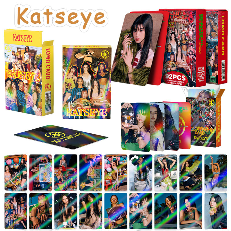 Photocard Katseye 124pcs Holographic Card Collection SOPHIA LARA Diy 