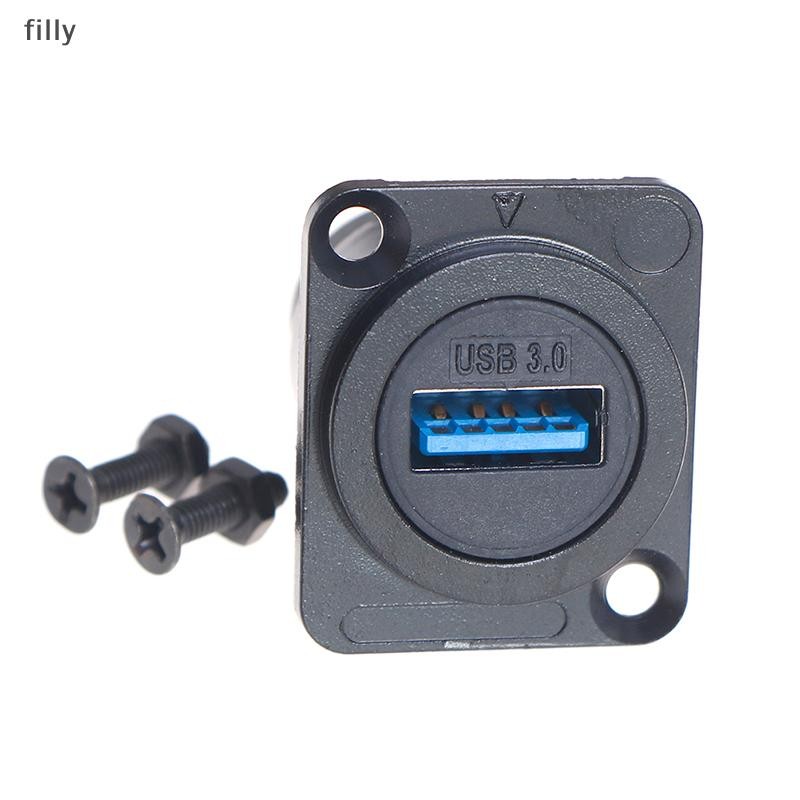 filly D type Metal USB Socket Double Pass Connector USB 3.0 Connector ...