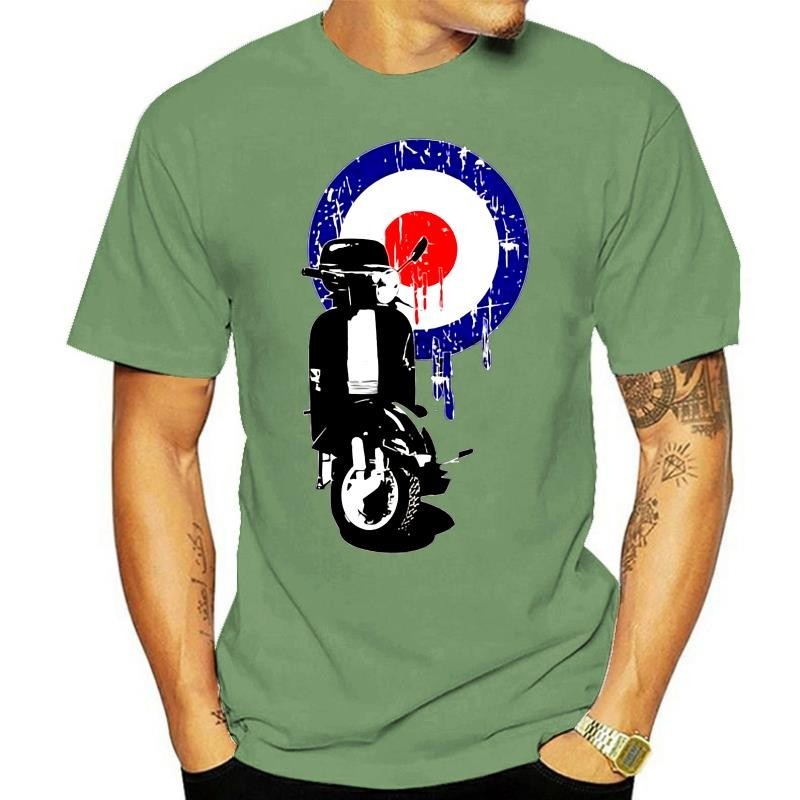 ROLLER T-SHIRT Herren Pride Funny MOD Lambretta Vespa Paul Weller Bike