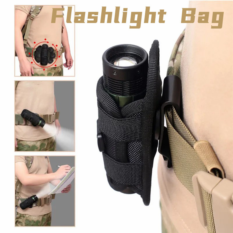 Flashlight Holder Waist Bag - Portable Flashlight Storage Case - For ...
