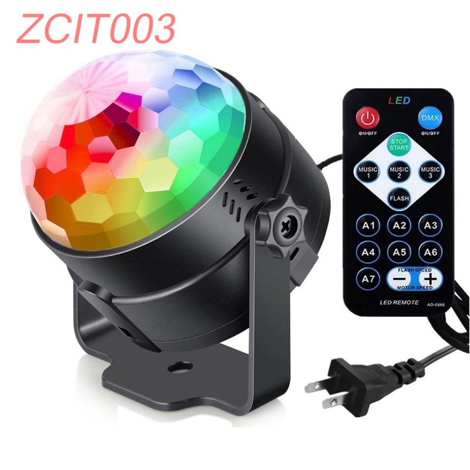 LED Party Lights WITH Strobe Lamp 7 Modes Sound Activated Remote ...