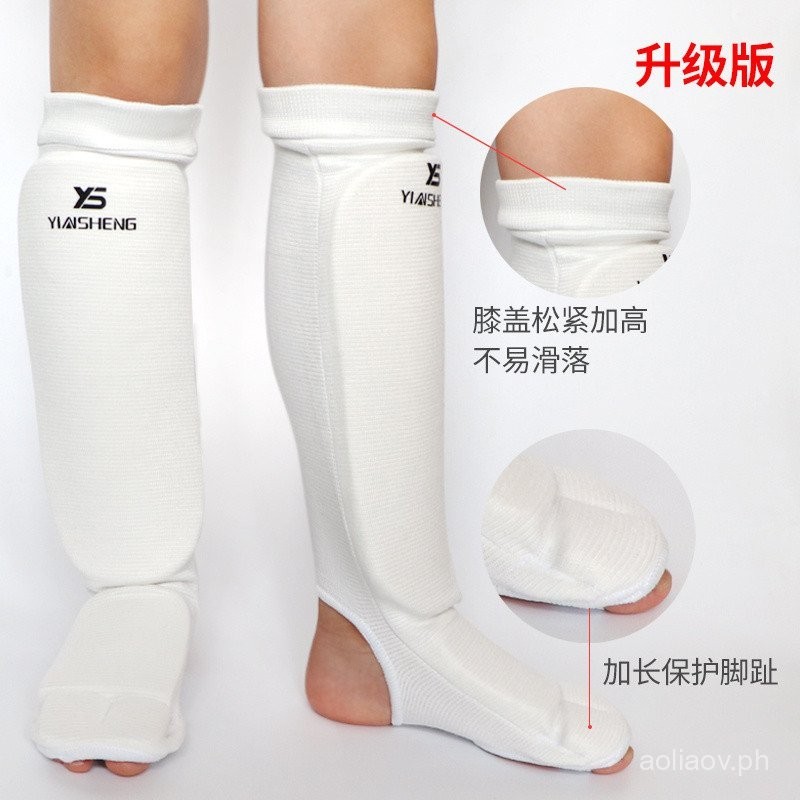 Adult and Children Karate Boxing Sanda with Instep Leggings Taekwondo ...