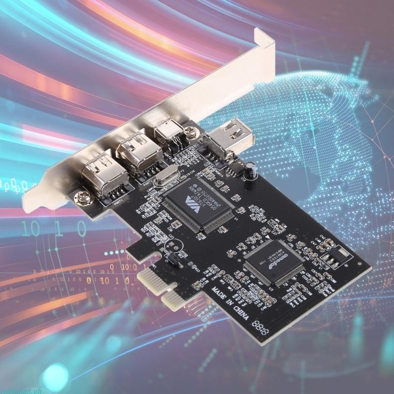 redsunaa PCIE 1394A Video Capture Controller Card 3 Ports 1394A ...