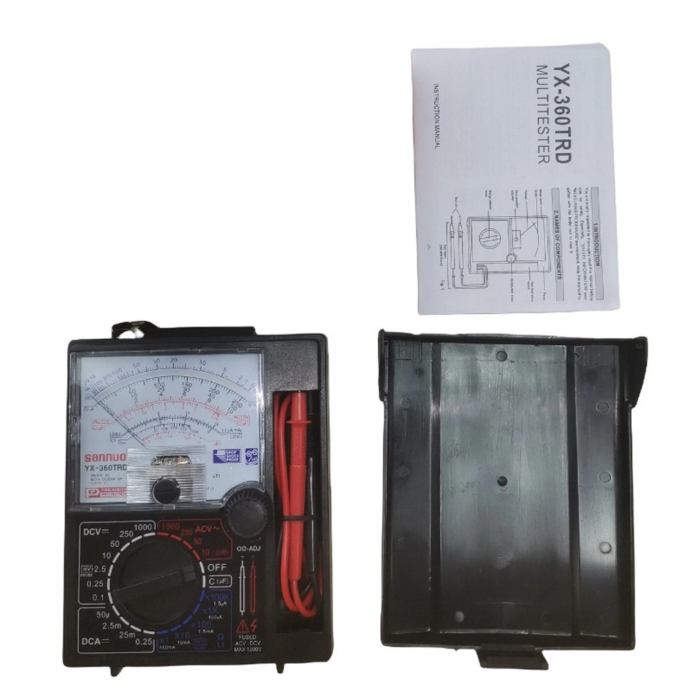 Voltmeter Ammeter DC 1000V Voltage Current Tester Handheld Pointer ...