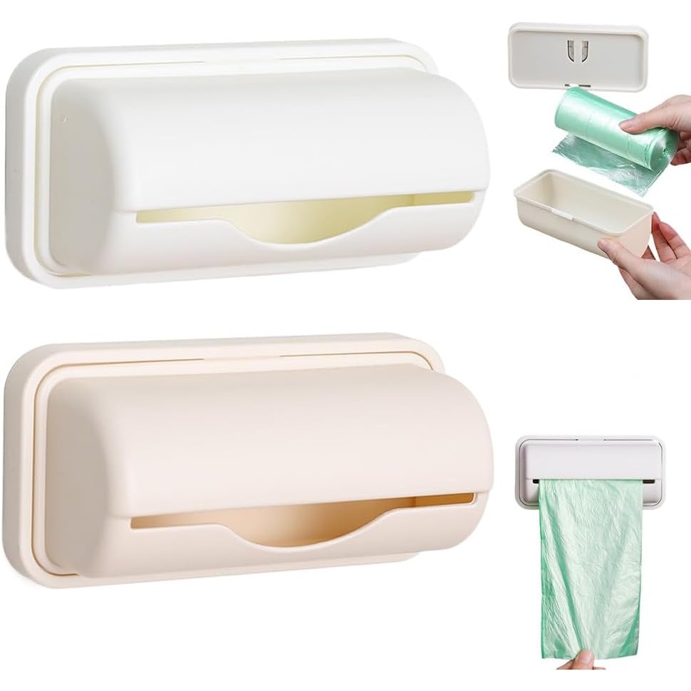 Trash Can Liner Dispenser, 2024 Upgrade Small Bin Liner Kit, Trash Bag