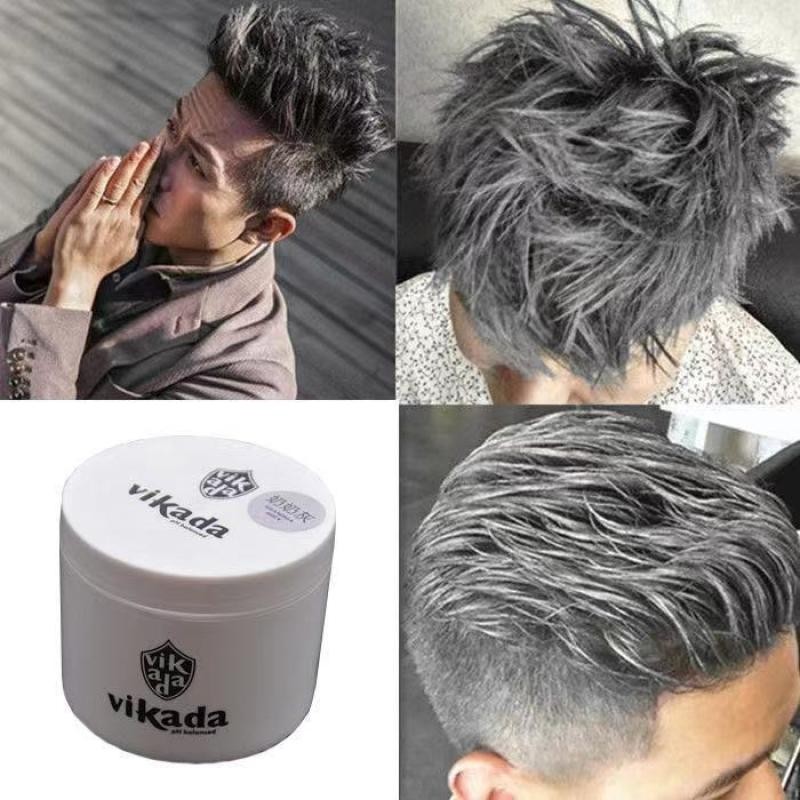 Grandma Gray Hair Wax Men's White Dyeing Colorchanging Hair Mud