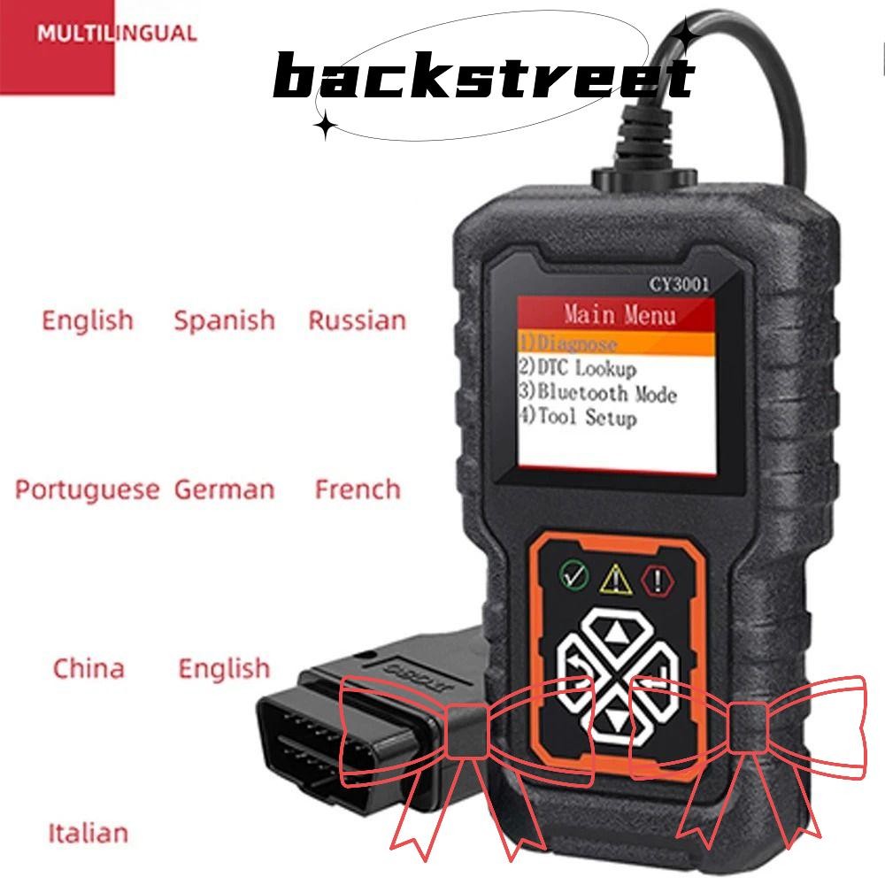BACKSTREET Fault Detection Device, CY3001 OBD2 Automotive Detection