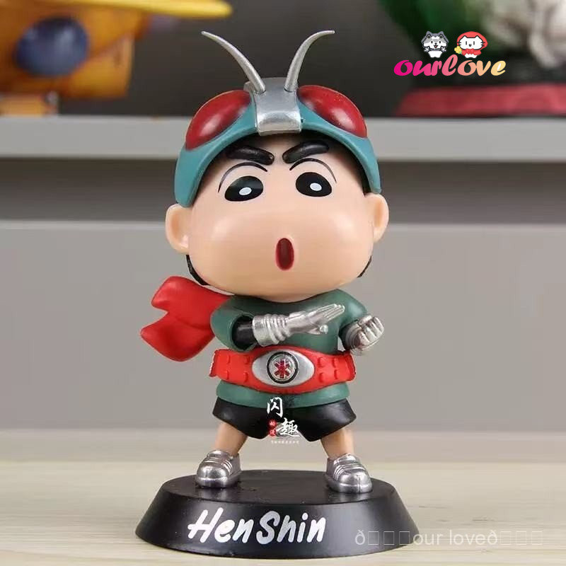 [Spot Goods]Quirky Kamen Rider Crayon Shin-chan Figure Desktop ...