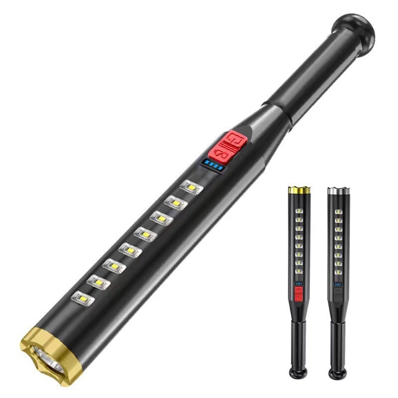 Self-Defense Mace Strong Light Flashlight Outdoor USB Charging Security ...