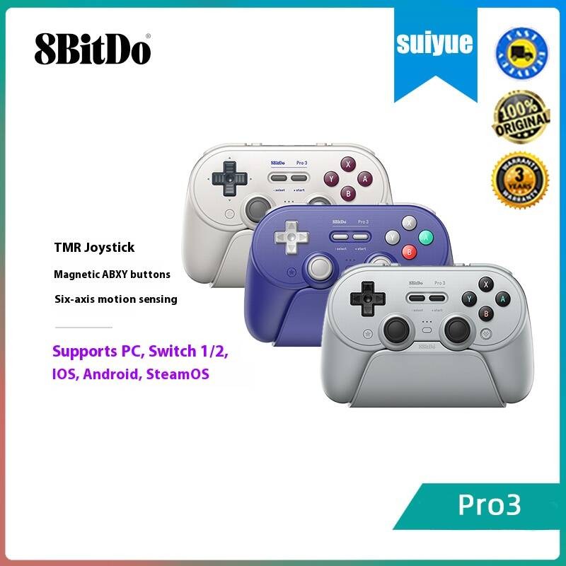8Bitdo Pro3 Wireless Bluetooth game controller PC, Switch, SteamOS ...
