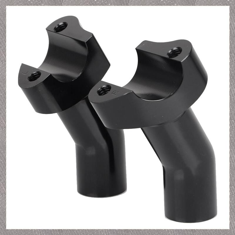 Black 3.5Inch Tall Pullback Handlebar Risers for Softail Dyna Sportster ...