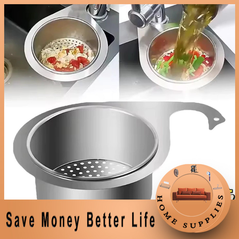 Sink Filter 304 Stainless Steel Swan Drain Kitchen Hanging Special ...