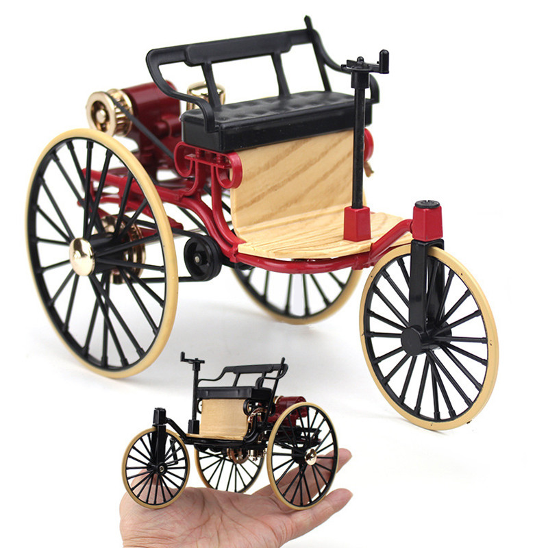 Vintage Classic Tricycle Model Three Wheeled Metal Diecast Simulation ...