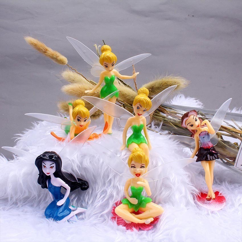 GEEBON 6pcs Tinkerbell Tinker Bell Flower Fairy Pixie Fly Wing Girls ...