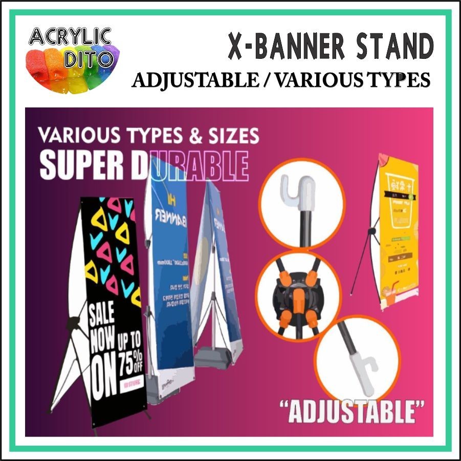 Korean X Banner Stand / Tarpaulin Stand Tarpaulin Standee Tarp Stand ...