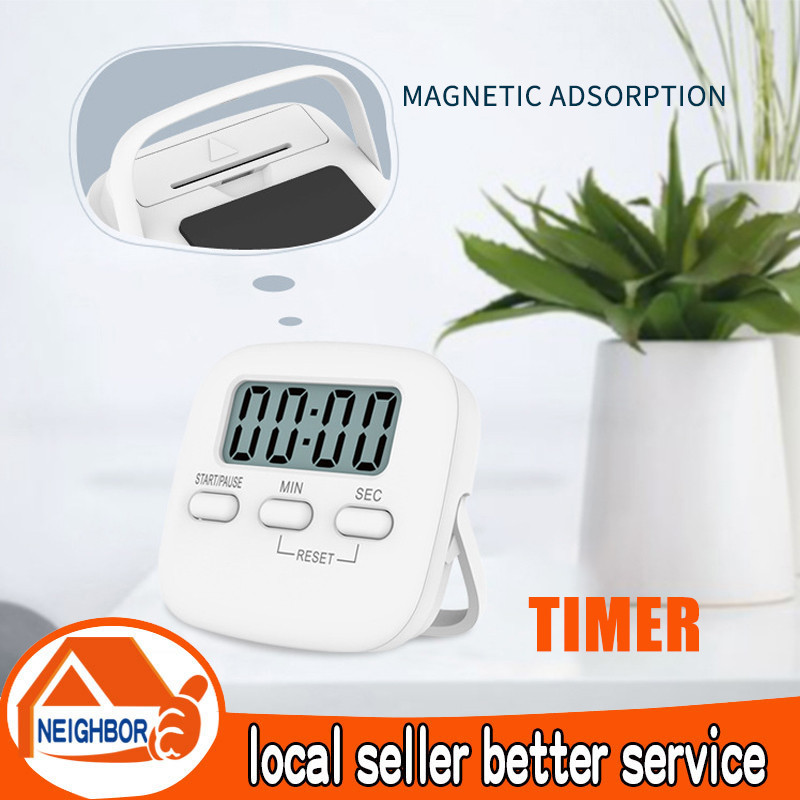 Digital Kitchen Timer for Cooking Big Digits Loud Alarm Magnetic ...
