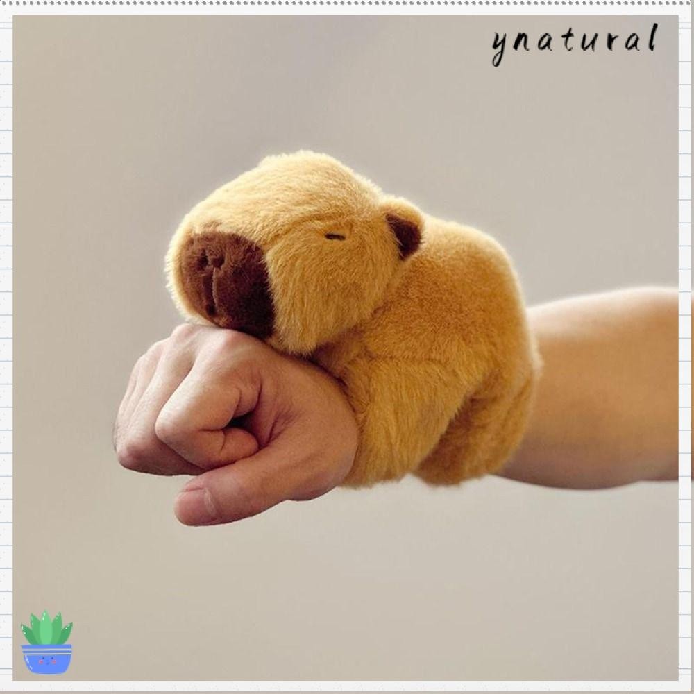YNATURAL Capybara Slap Wristband Stuffed Dolls Cartoon Capybara Slap Bracelets Cute Plush Animal Clap Ring Kids Gift Shopee Philippines