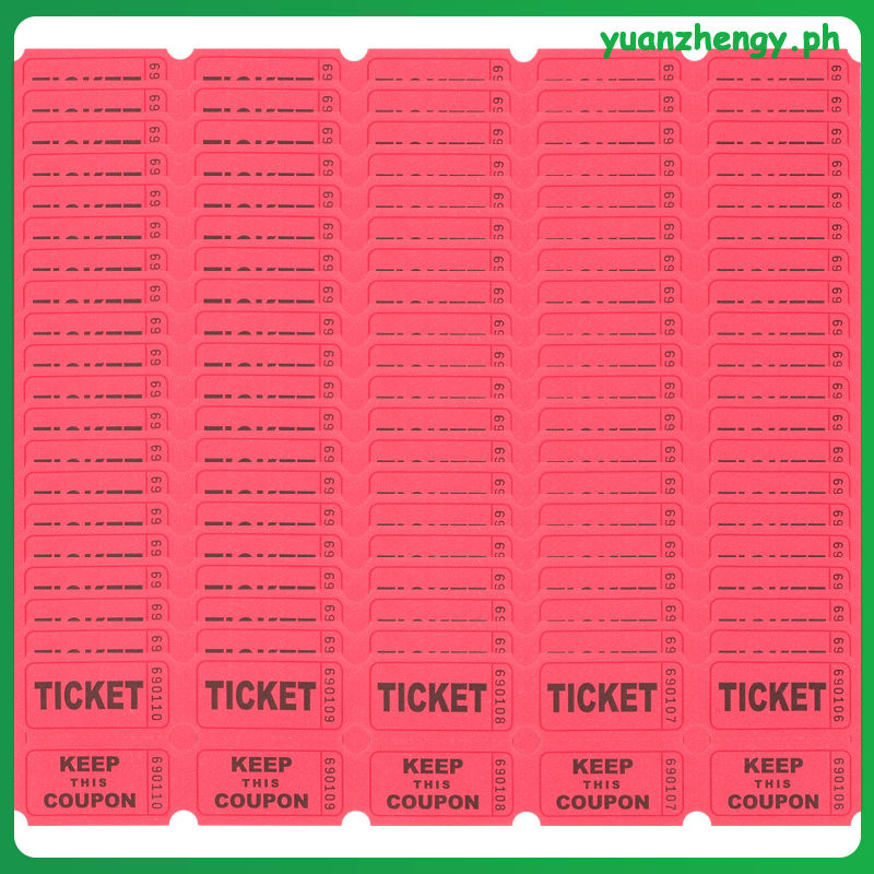 Lottery Tickets Raffle 100 Pcs Bingo Carnival Decorations for Classroom ...
