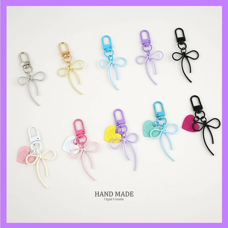 Cute Keychain for Bag Butterfly Knot Keychains Small Pendant Bag Charms ...