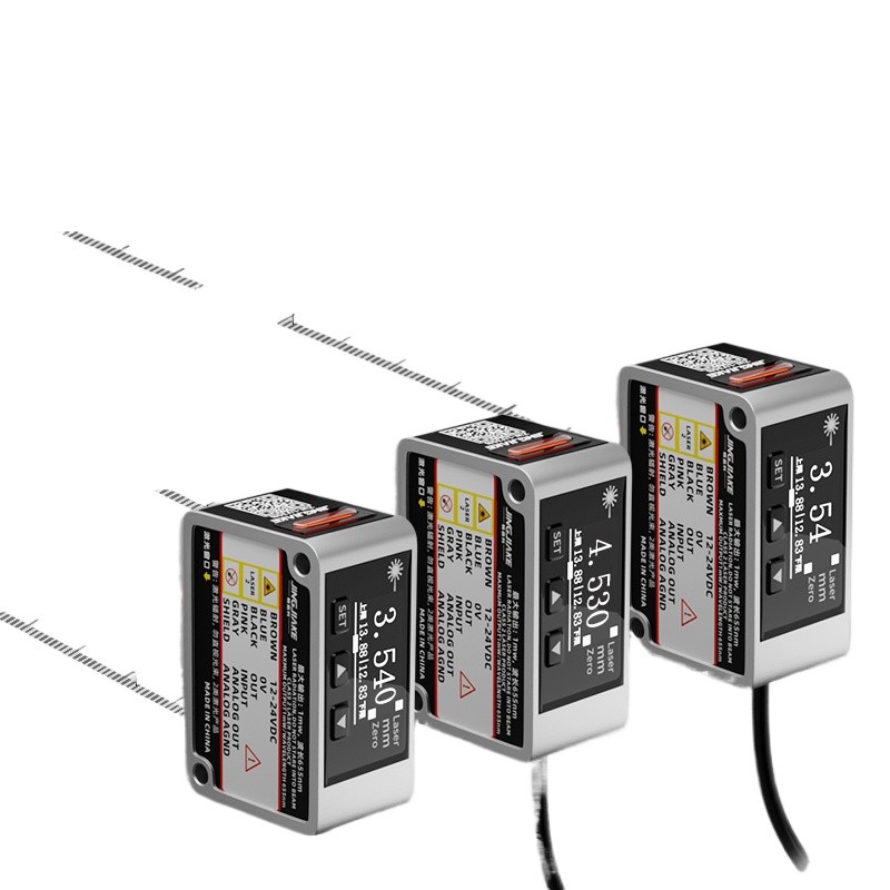 High precision laser displacement ranging sensor can be connected to ...