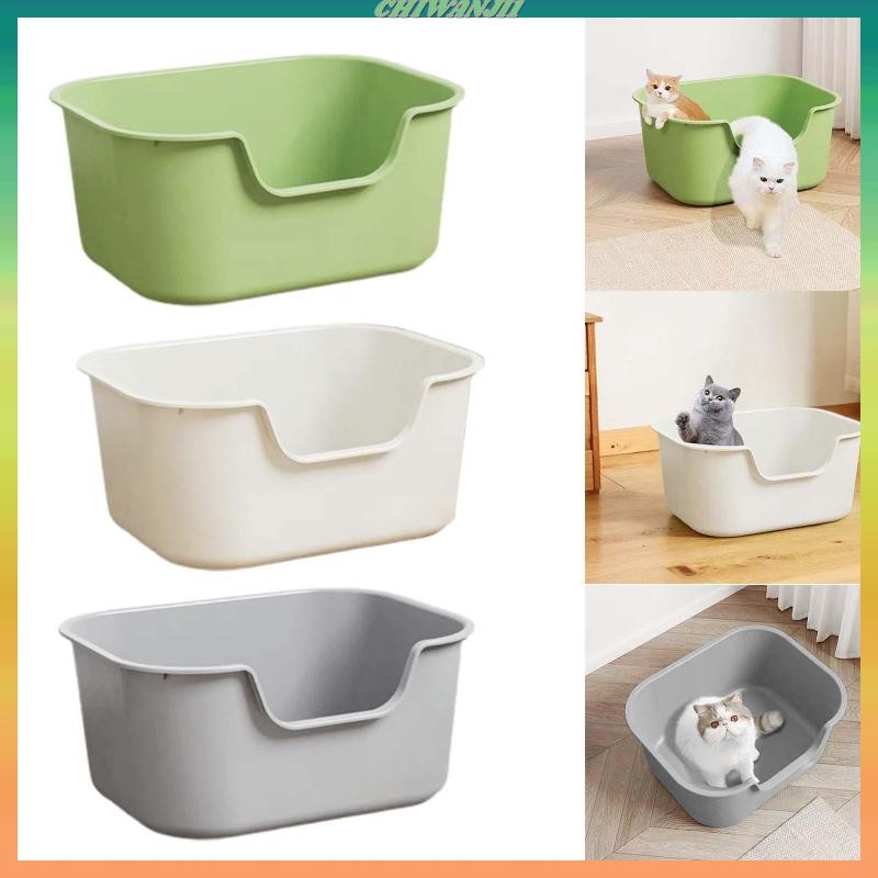 [Chiwanji1] Open Top Cat Sandbox for Cats, Bed Pan for Cats with High ...