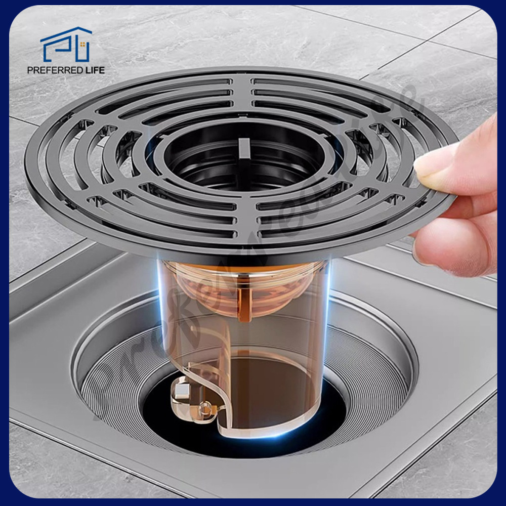 Bathroom floor drain cover, insect-proof closed-mouth cover, anti-odor ...