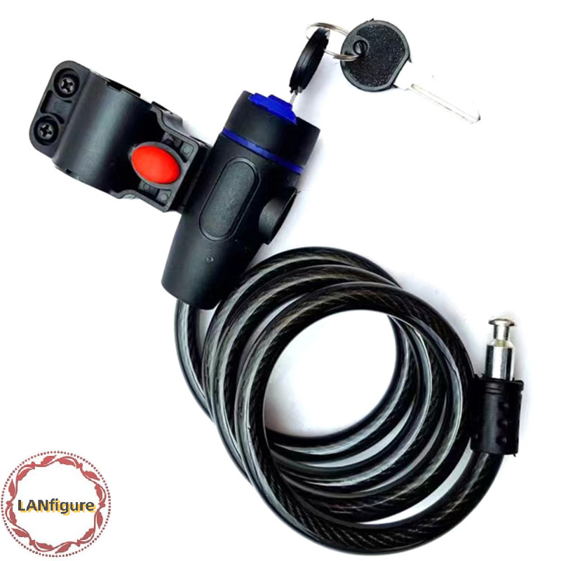 LANfigure Universal Motorcycle Lock AntiTheft Belt 2 Keys For Bike
