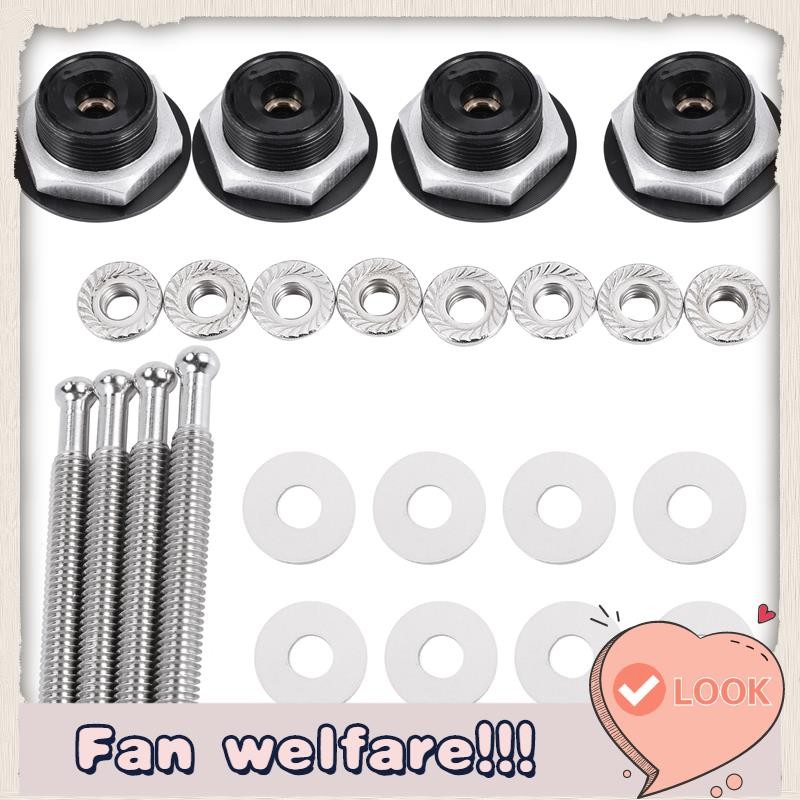 4X Push Button Quick Release Car Hood Latch Pin Lock Bumper Clip