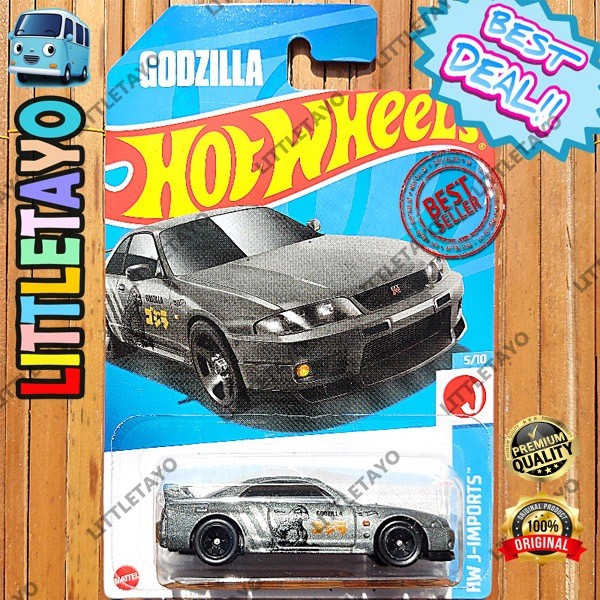 MERAH PUTIH Hot Wheels Nissan Skyline GT-R R33 BCNR33 Red 2024 GODZILLA ...
