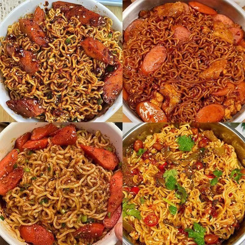 Turkey Fried Sauce Noodles Crayfish Mixed Noodles Salted Egg Flavor ...