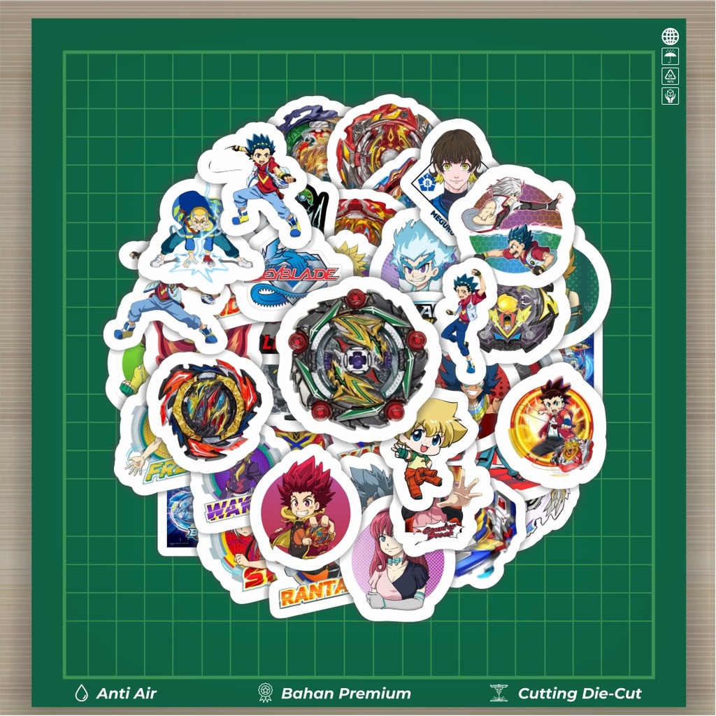 HOT 50 PCS Stickers Beyblade Stickers Fashion Cars Decal Cool Card ...