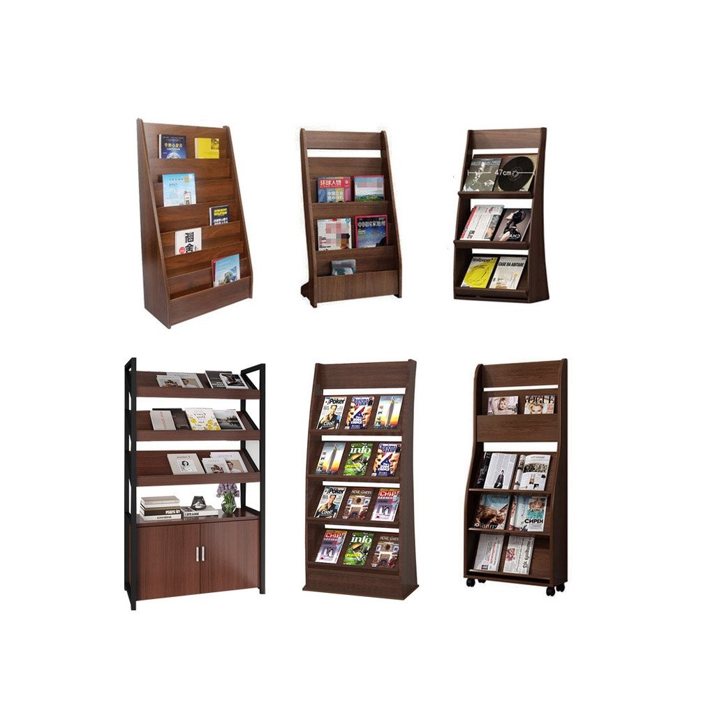 Newspaper Rack Magazine Rack Floor-standing Brochure Display Rack Flyer ...