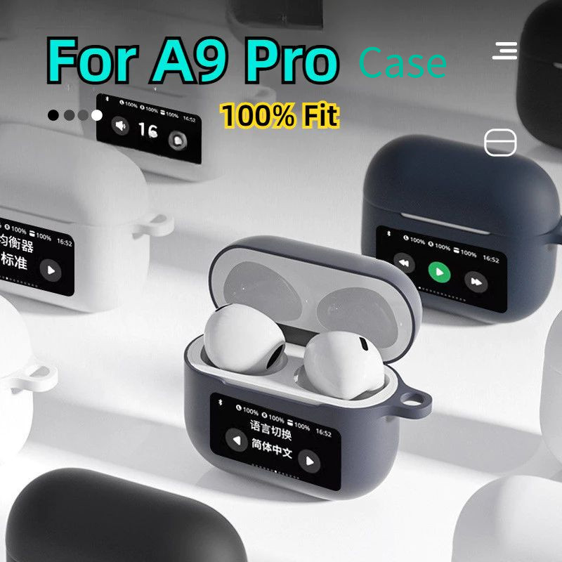 A9 Pro TPU Silicone Case For Bluetooth Earbuds, Shockproof Soft Cover ...