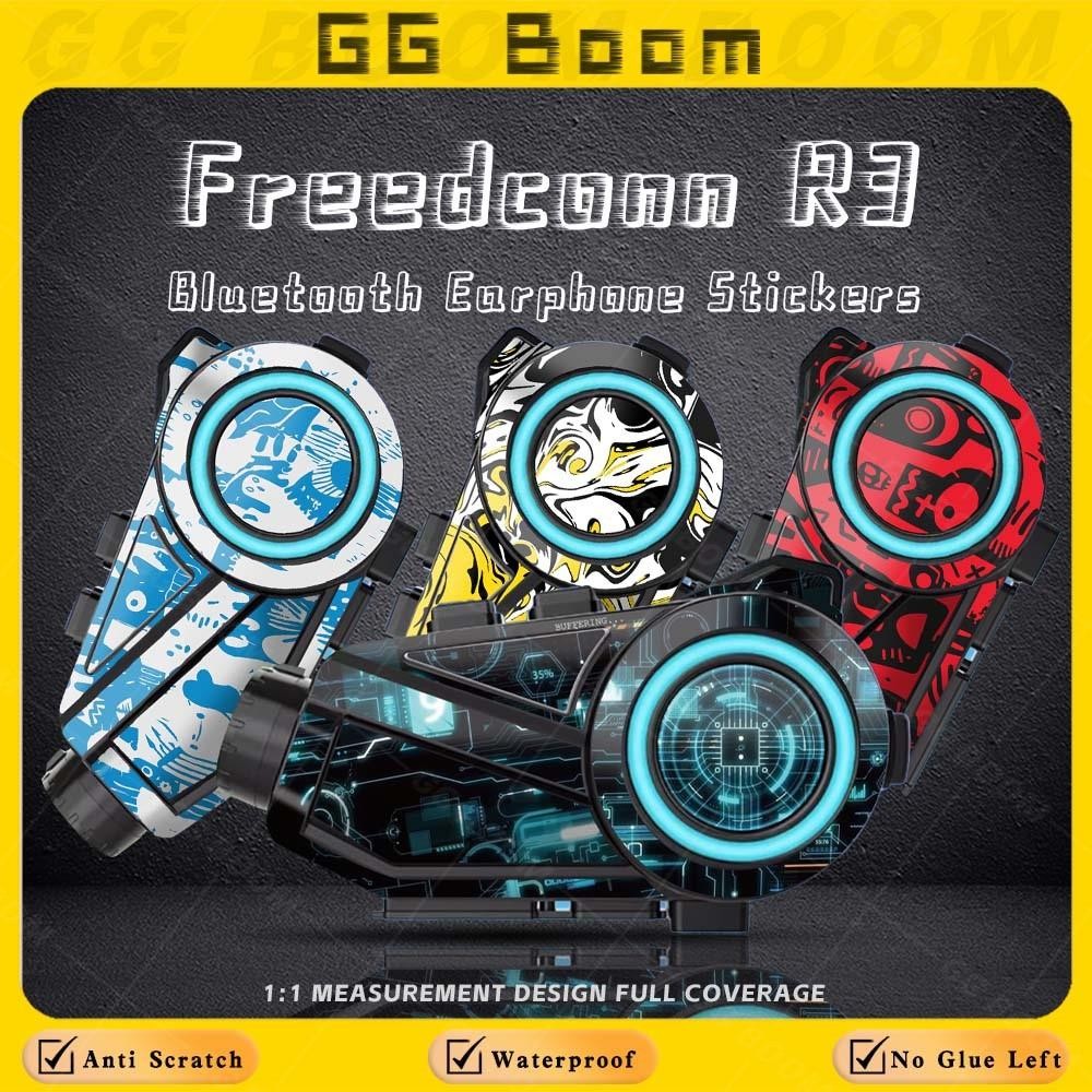 For Freedconn R3 Pro r3 pro Helmet Bluetooth Headset Sticker Decor ...