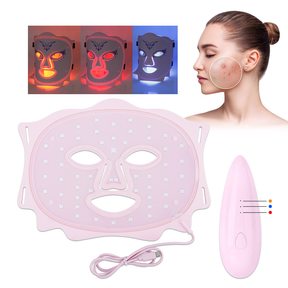 SALORIE 3 Colors Light LED Face Beauty Mask Remover Whitening and ...