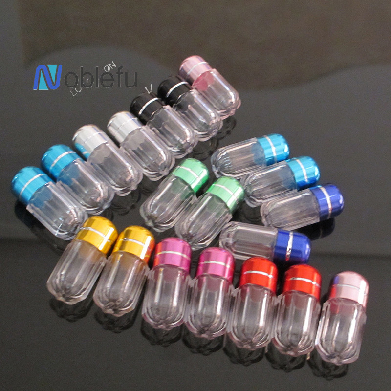 [Noblefu] 10Pcs Refillable Plastic Travel Empty Small Capsule Bottle ...