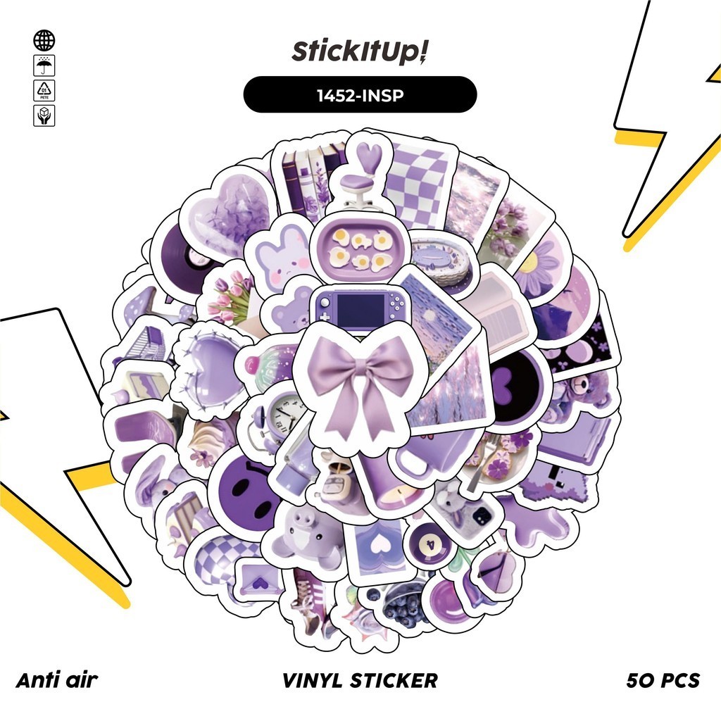 Shop stickers aesthetic purple for Sale on Shopee Philippines