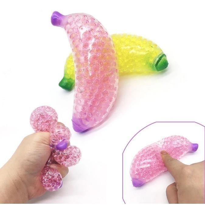 Banana Mesh Ball Grape Mood Squeeze Toys Pop it Fidget Relief Squishy ...