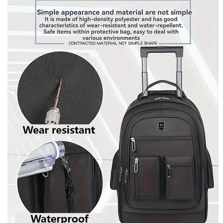 【Pragmatic Rolling Laptop Backpack】For Male and Female Adventures ...