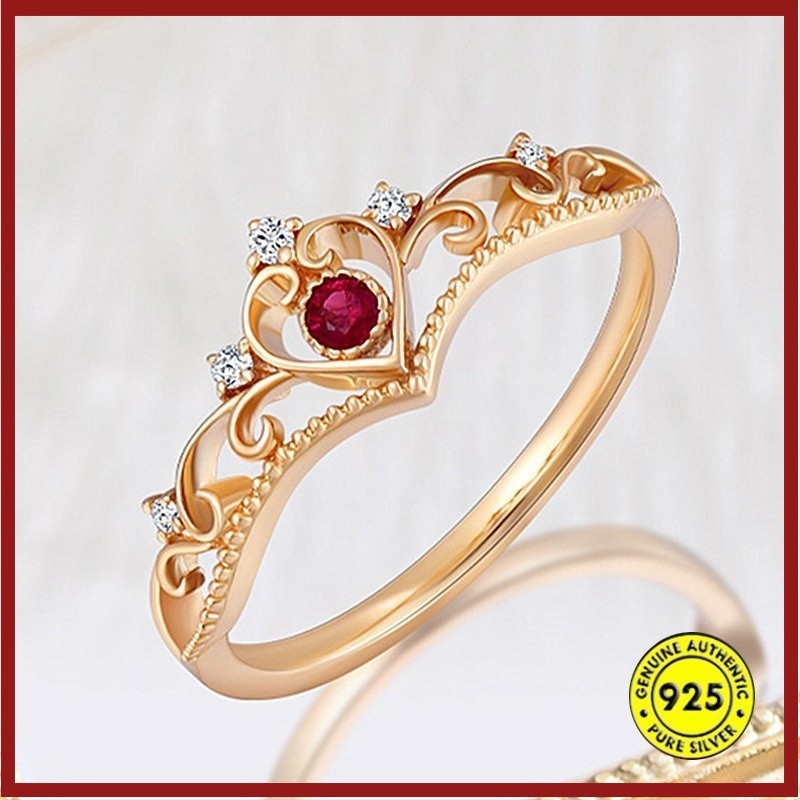 New Elegant Traditional Court Design Crown Open Ring | Shopee Philippines